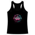 Racerback Tank — Hardwired Hits Neon DJ Music Logo Women's Tank Top