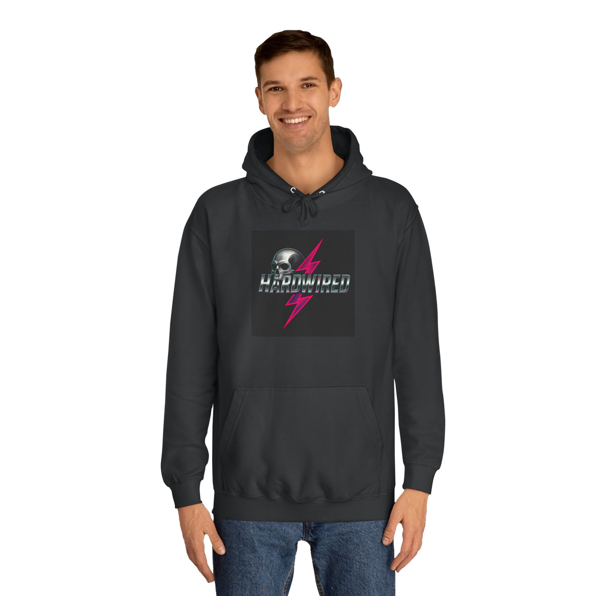 Hardwired Rock Skull Lightning Hoodie — Rock Radio Pullover