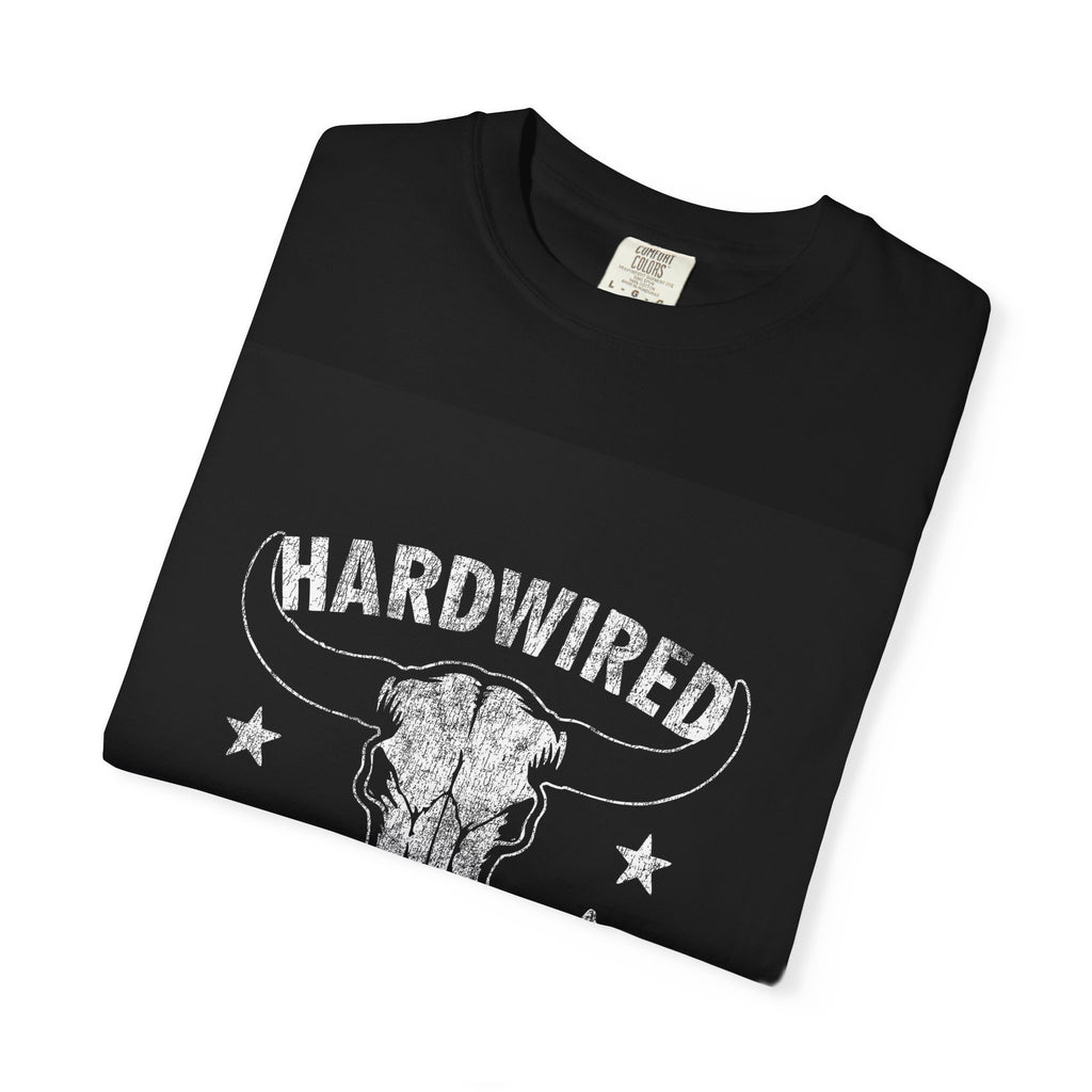 Hardwired Country T-Shirt — Western Skull Graphic