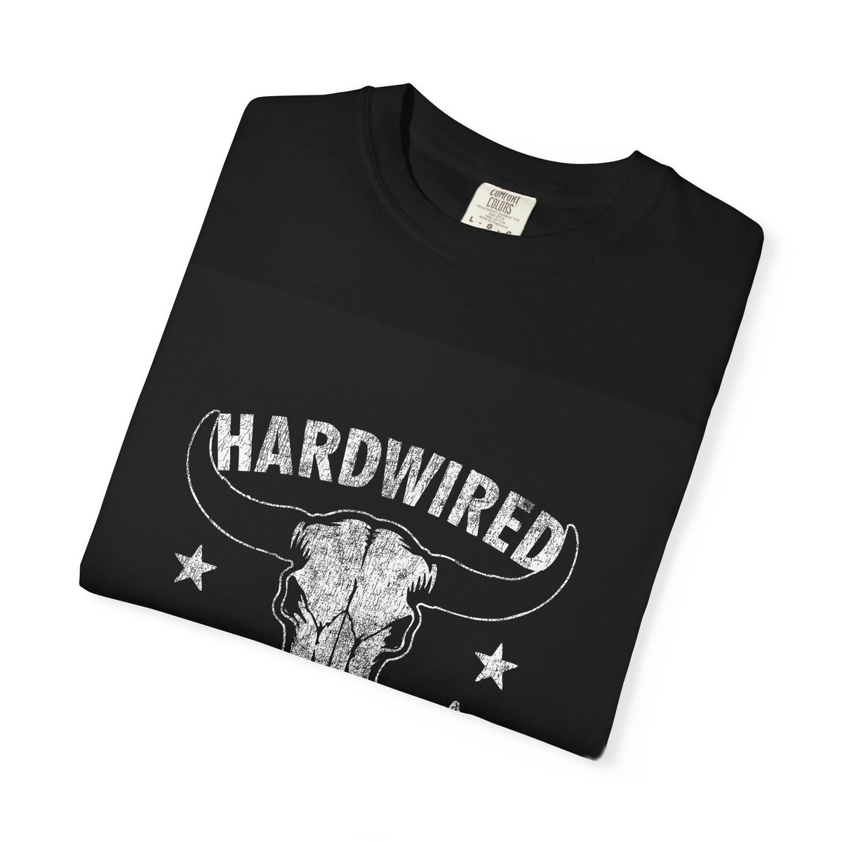 Hardwired Country T-Shirt — Western Skull Graphic