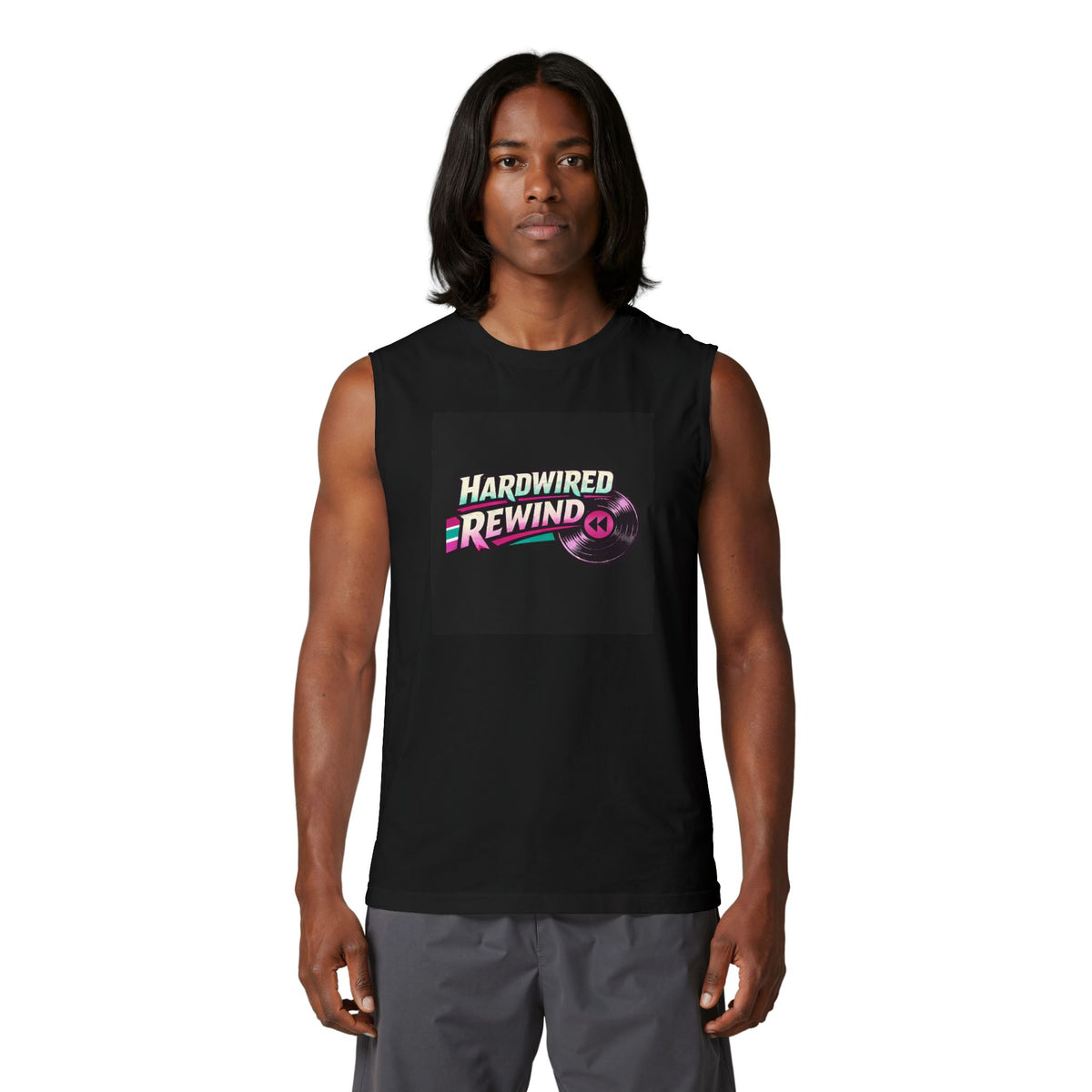 Hardwired Rewind Muscle Tank — Classic Rock Radio Tank Top