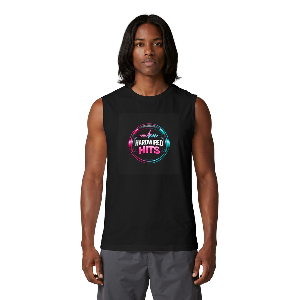 Hardwired Hits Muscle Tank — Hit Music Radio Tank Top