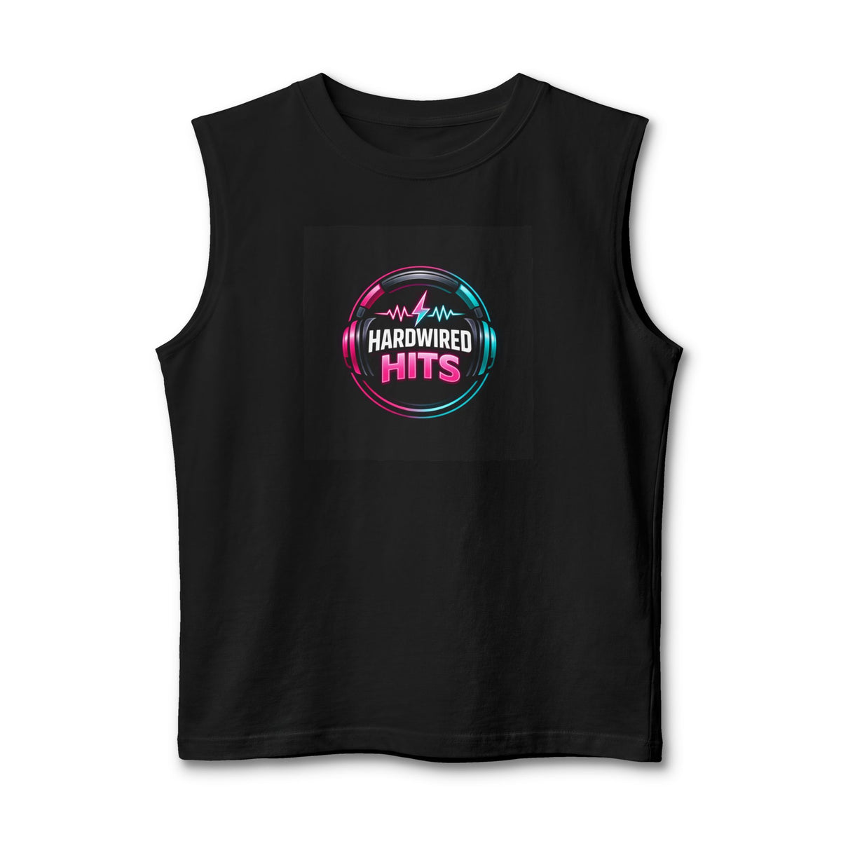 Hardwired Hits Muscle Tank — Hit Music Radio Tank Top