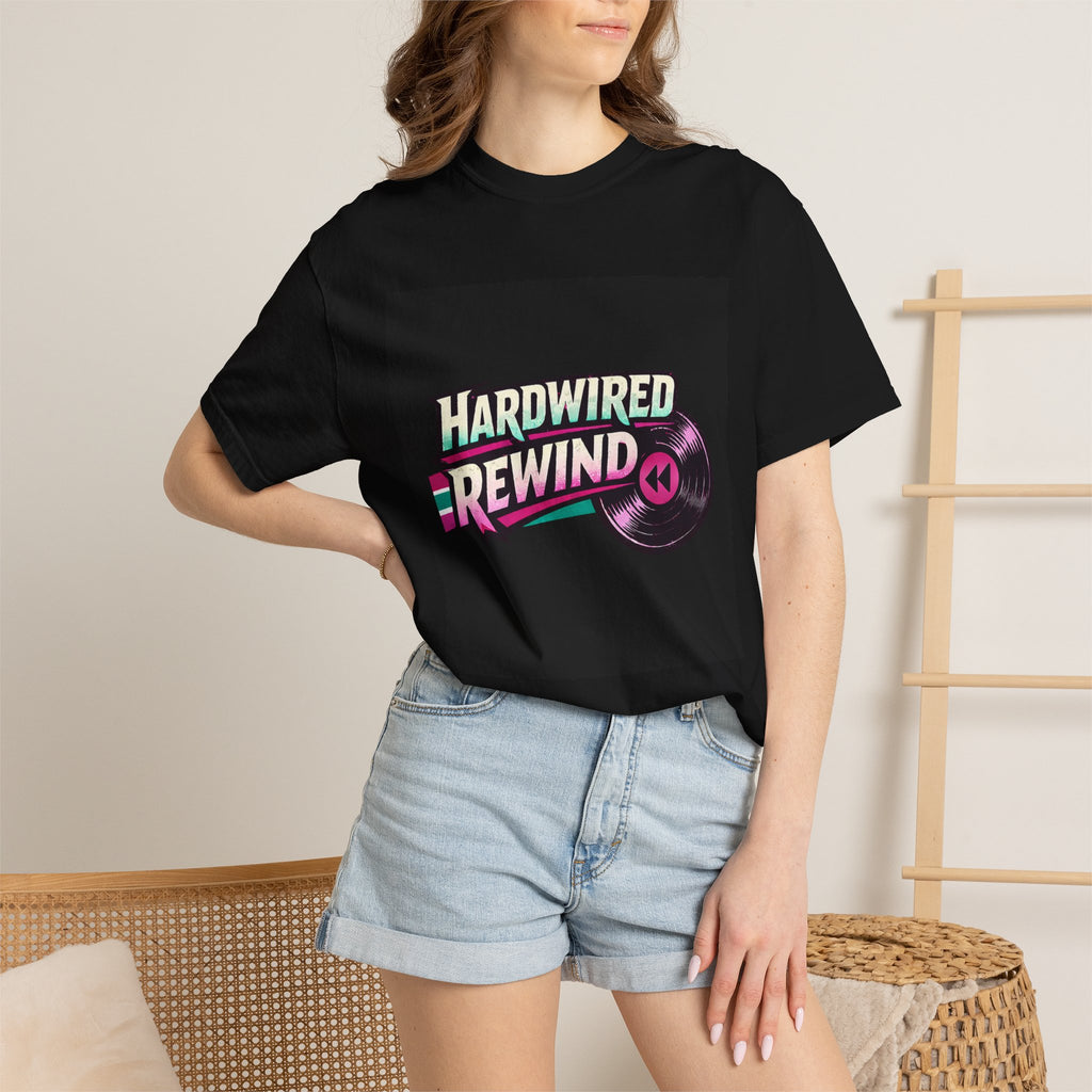 Hardwired Rewind T-Shirt – Retro Vinyl Music Tee